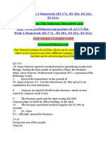 ACCT 504 Week 2 Homework (E2-17A, E2-18A, E3-22A, E3-23A)