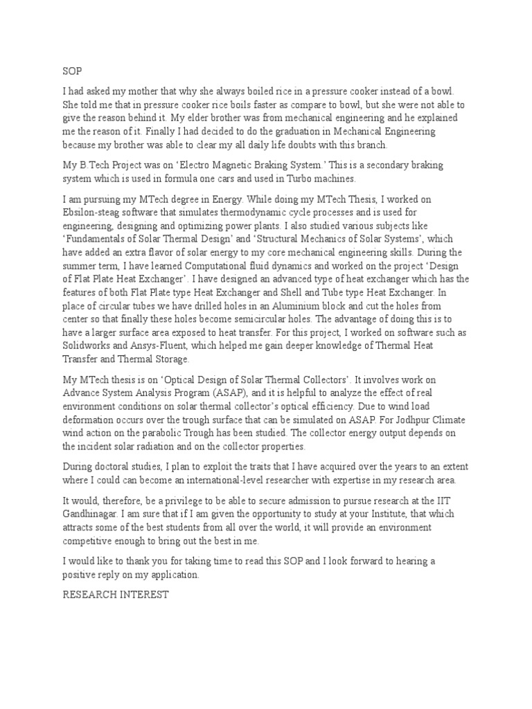 SOP Avadhesh PDF Heat Exchanger Heat