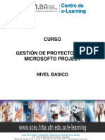 Curso Gestión de Proyectos Con Microsoft© Project: Nivel Básico