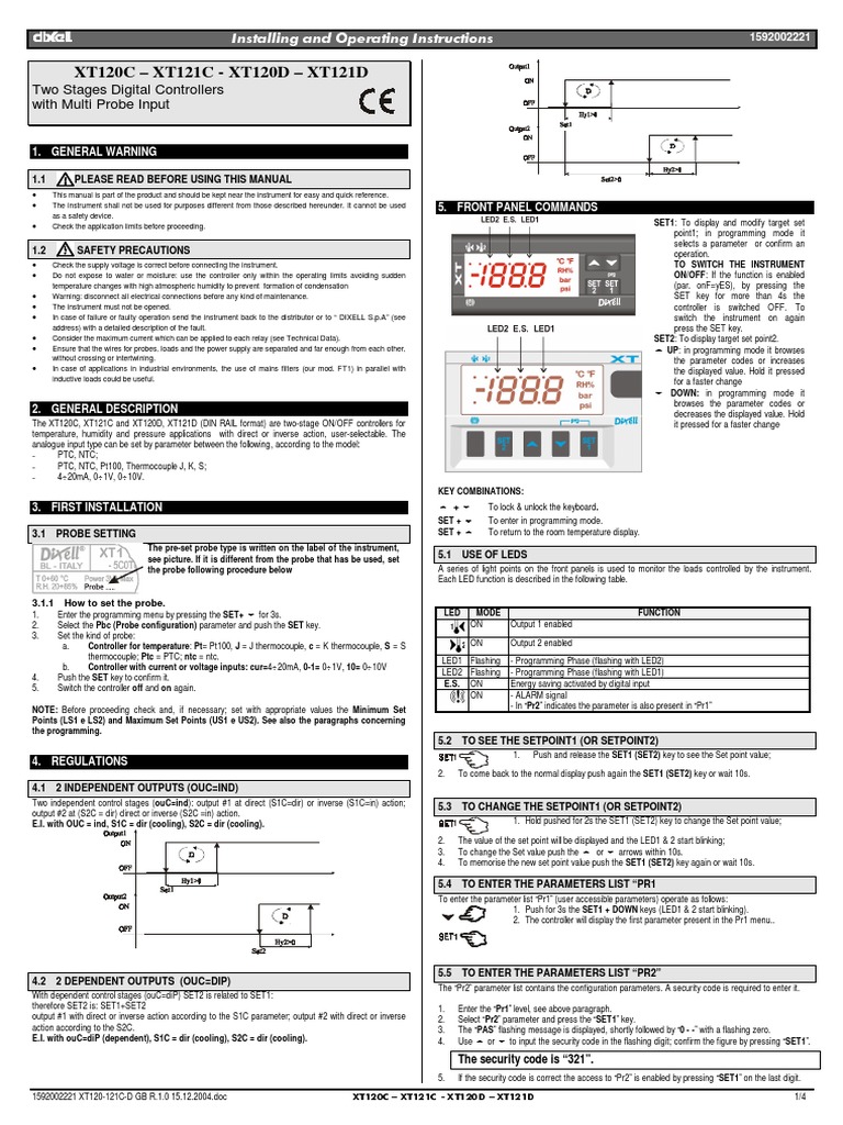 Dixell Controller Manual Pdf