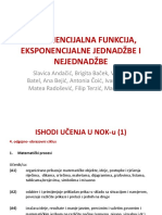 Eksponencijalna Funkcija, Eksponencijalne Jednadžbe i Nejednadžbe