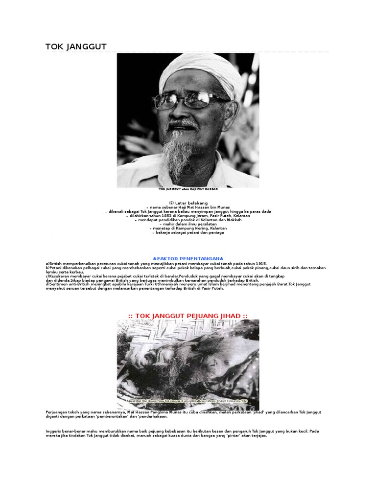 tok janggut pejuang jihad