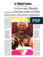 Nelson Mandela, el anfitrión de la Copa del Mundo Sudáfrica 2010