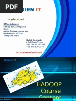 Hadoop Course Content