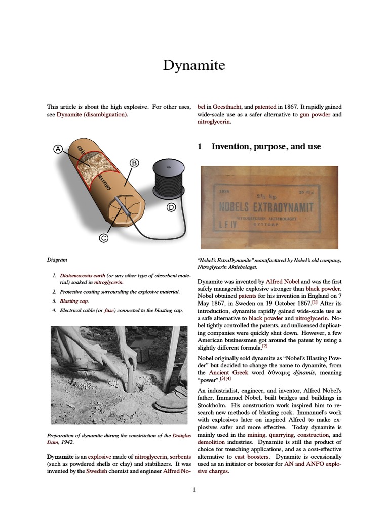 Dynamite Explosion Chemistry