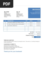 Simple Template Invoice With Remittance Slip | PDF