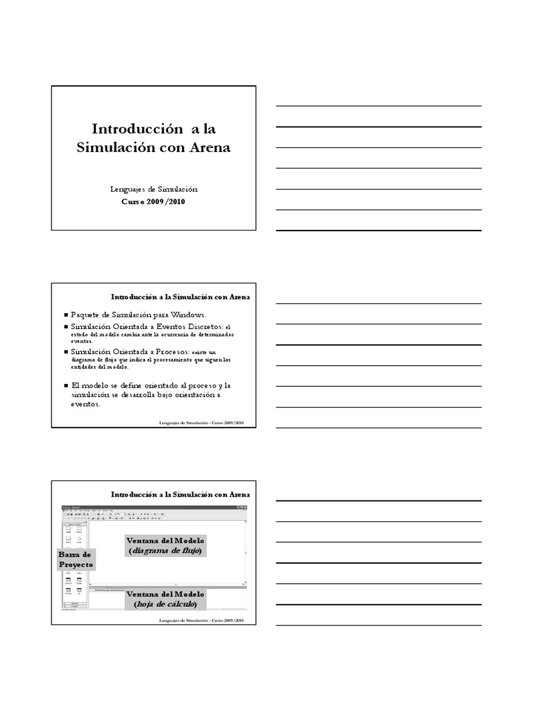 MANUAL 1 - Arena Software PDF | PDF | Simulación | Ingeniería Informática