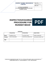 Examination Procedure For Runway Beam Inspection