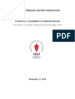 CMLA Submission On Government of Canada Green Paper On National Security