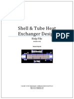 Shell & Tube Heat Exchanger Design: Help File