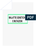 Malattie Genetiche Ereditarie e Mutazioni - 2