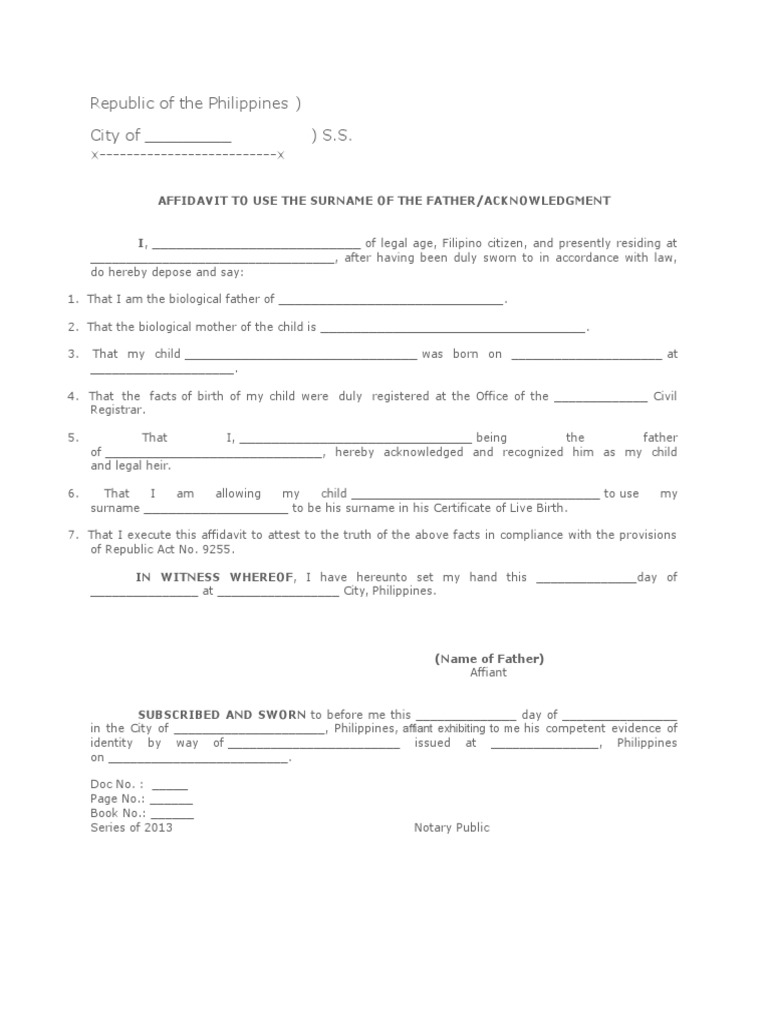 Republic of The Philippines) City of - ) S.S. X - X | PDF