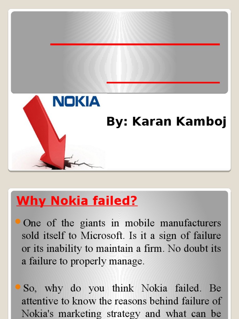 Failure Of Nokia Pdf Smartphone Nokia