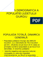 Analiza Demografica a Populatiei Judetului Giurgiu