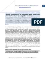 Solubility Enhancement (journal)