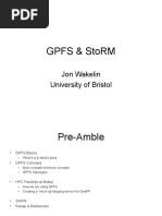 Gpfs & Storm: Jon Wakelin University of Bristol