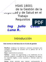 OHSAS 18001 Gestion Seguridad y Salud Ocupacionall