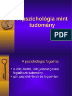 A Pszich. Fogalma Tárgya