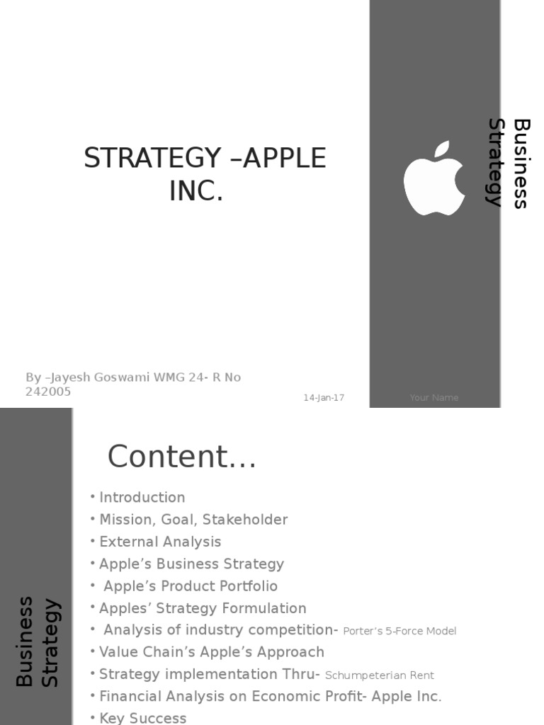 Apple business plan presentation image