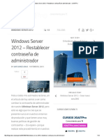 Windows Server 2012 - Restablecer Contraseña de Administrador - JGAITPro PDF