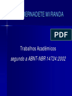 Slides - Maria Bernadet - Texto Sobre Trabalhos Acadêmicos segundo a NBR 14724 - 2002.pdf
