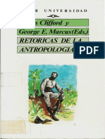 James Clifford; George E. Marcus Retoricas de La Antropologia