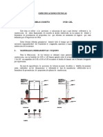 Especificacion Tecnicas