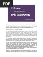 5 Razões Porque Sou Pré-milenista