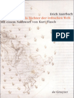 Erich Auerbach Dante Als Dichter Der Irdischen Welt