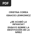 COREA LEWKOWICZ Se Acabo La Infancia PDF