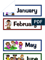 Calendar - Bulletin Board Cards
