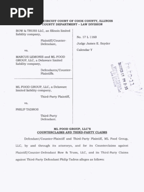 Counterclaims and Third-Party Claims