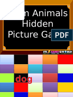 Farm Animals Hidden Picture Game