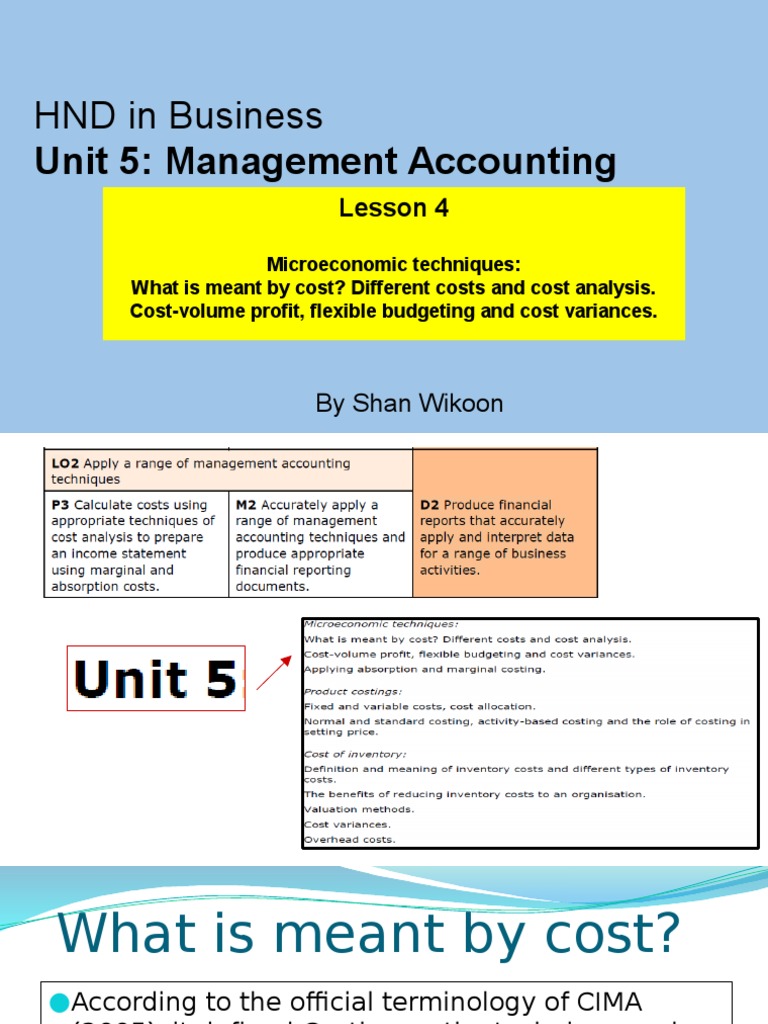 unit 5 management accounting assignment help