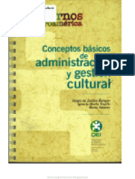 Conceptos Básicos de Administración y Gestión Cultural.