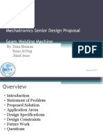 Mechatronics Senior Design Proposal Seam Welding Machine: By: Dani Sleiman Rana Al Hajj Jihad Awar