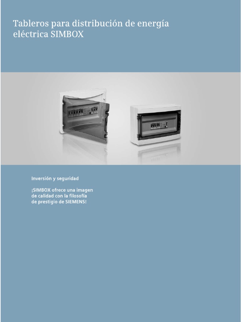 Catalogo Simbox y P1 Siemens | PDF