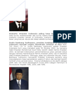 Soeharto. Presiden Indonesia Paling Lama Berkuasa Menurut