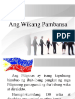 Ang Wikang Pambansa