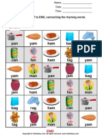 Connect The Rhyming Words 7 PDF