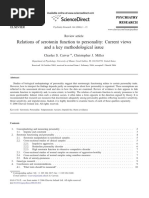 Carver and Miller, 2006, Relations of Serotonin Function to Personality - Current Views and a Key Methodological Issue