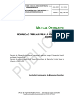 MO2 MPM1 Manual Operativo DIMF Y FAMI Cuidado y Nutrición en El Marco de La Atención Integral para La Primera Infancia MF V4