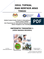 Modul Topikal Kbat Matematik Tingkatan 1 (Bi) Latest