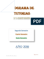 Programa de Tutorias