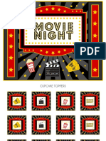 Movie Night Printables by Printabelle PDF