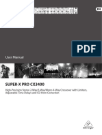 Super-X Pro Cx3400: User Manual