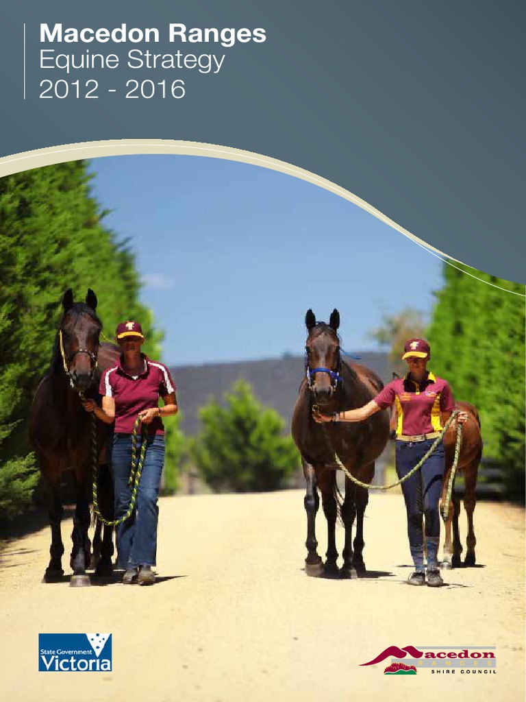 Macedon Ranges Equine Strategy PDF Horse Breeding Horses