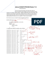 Revision Problems ECE3073/TRC3300 Weeks 7-12