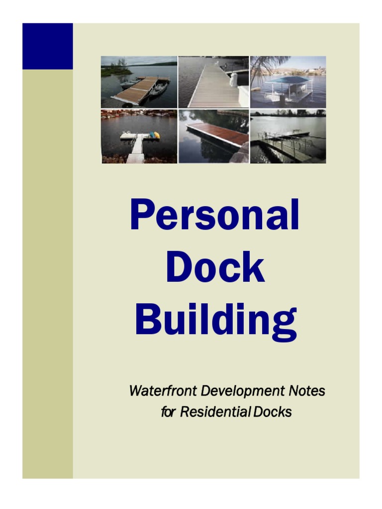 Personal Dock Building Techn I Dock | PDF | Deep Foundation | Framing ...