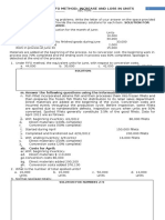 Process Costing Increase and Loss Students